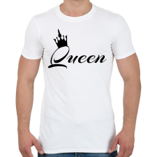 PRINTFASHION queen - Férfi póló - Fehér férfi póló