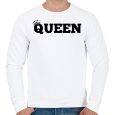 PRINTFASHION Queen - Férfi pulóver - Fehér férfi pulóver, kardigán