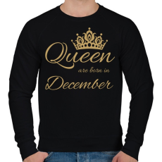 PRINTFASHION Queen  - Férfi pulóver - Fekete