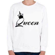 PRINTFASHION queen - Gyerek pulóver - Fehér gyerek pulóver, kardigán