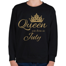 PRINTFASHION Queen  - Gyerek pulóver - Fekete gyerek pulóver, kardigán