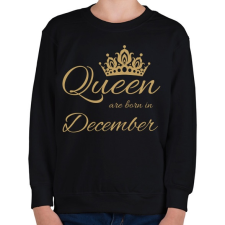 PRINTFASHION Queen  - Gyerek pulóver - Fekete gyerek pulóver, kardigán