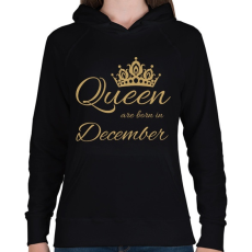 PRINTFASHION Queen  - Női kapucnis pulóver - Fekete