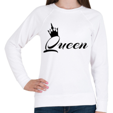 PRINTFASHION queen - Női pulóver - Fehér