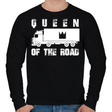 PRINTFASHION Queen of the road - Férfi pulóver - Fekete férfi pulóver, kardigán