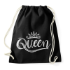 PRINTFASHION Queen - Sportzsák, Tornazsák - Fekete