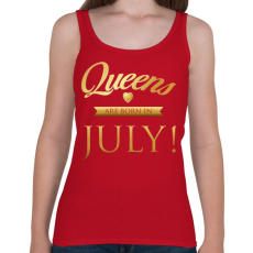 PRINTFASHION Queens are born in. - Női atléta - Cseresznyepiros