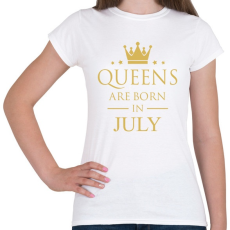 PRINTFASHION Queens születésnap - Női póló - Fehér