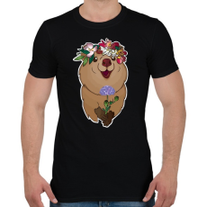 PRINTFASHION QUOKKA - Férfi póló - Fekete