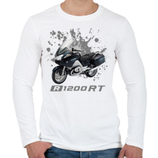 PRINTFASHION R1200RT motor - Férfi hosszú ujjú póló - Fehér férfi póló