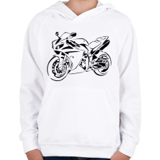 PRINTFASHION R1 - Gyerek kapucnis pulóver - Fehér gyerek pulóver, kardigán