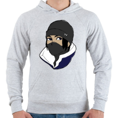 PRINTFASHION R6 Frost - Férfi kapucnis pulóver - Sport szürke