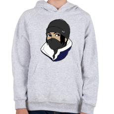 PRINTFASHION R6 Frost - Gyerek kapucnis pulóver - Sport szürke