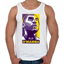 PRINTFASHION R.I.P. Mamba - Férfi atléta - Fehér atléta, trikó