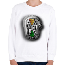 PRINTFASHION Rába logo - Gyerek pulóver - Fehér gyerek pulóver, kardigán