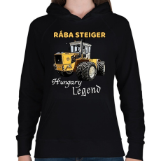 PRINTFASHION RÁBA STEIGER  - Női kapucnis pulóver - Fekete