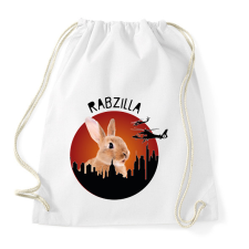 PRINTFASHION Rabzilla - Sportzsák, Tornazsák - Fehér tornazsák