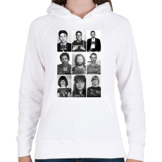 PRINTFASHION Rács mögött. - Női kapucnis pulóver - Fehér