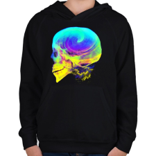 PRINTFASHION Radikális gondolatok - Gyerek kapucnis pulóver - Fekete gyerek pulóver, kardigán