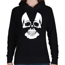 PRINTFASHION Radioaktiv koponya - Női kapucnis pulóver - Fekete női pulóver, kardigán