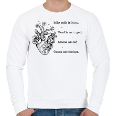 PRINTFASHION Radnóti Miklós - Bájoló - Férfi pulóver - Fehér