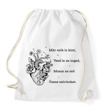 PRINTFASHION Radnóti Miklós - Bájoló - Sportzsák, Tornazsák - Fehér tornazsák