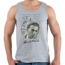 PRINTFASHION Radnóti Miklós - Férfi atléta - Sport szürke atléta, trikó