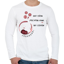 PRINTFASHION Radnóti Miklós - Péntek - Férfi hosszú ujjú póló - Fehér férfi póló