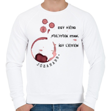 PRINTFASHION Radnóti Miklós - Péntek - Férfi pulóver - Fehér