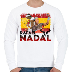 PRINTFASHION Rafael Nadal - Férfi pulóver - Fehér