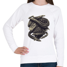 PRINTFASHION Ragadozó és zsákmány - Női pulóver - Fehér női pulóver, kardigán