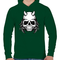 PRINTFASHION Ragadozó - Férfi kapucnis pulóver - Sötétzöld