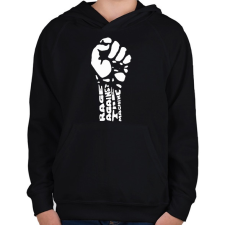 PRINTFASHION Rage - Gyerek kapucnis pulóver - Fekete gyerek pulóver, kardigán