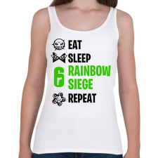 PRINTFASHION Rainbow Six Siege - Női atléta - Fehér női trikó