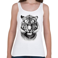 PRINTFASHION Rajzolt tigris  - Női atléta - Fehér női trikó