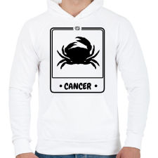 PRINTFASHION rák - Férfi kapucnis pulóver - Fehér férfi pulóver, kardigán