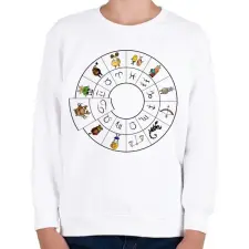 PRINTFASHION Rák - Gyerek pulóver - Fehér gyerek pulóver, kardigán