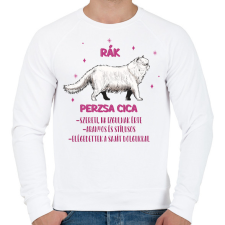 PRINTFASHION Rák - Perzsa cica - Férfi pulóver - Fehér férfi pulóver, kardigán