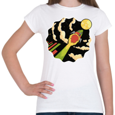 PRINTFASHION Rakéta - Női póló - Fehér női póló