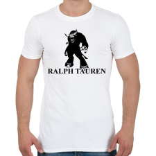 PRINTFASHION Ralph Tauren - Férfi póló - Fehér férfi póló