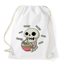 PRINTFASHION Ramen és csontváz - Sportzsák, Tornazsák - Fehér tornazsák