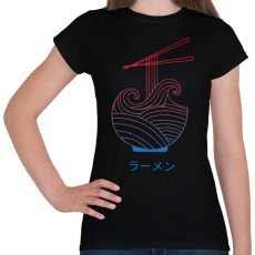 PRINTFASHION Ramen tenger - Női póló - Fekete