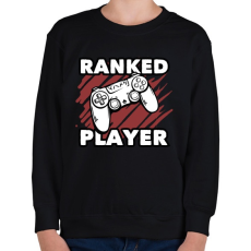 PRINTFASHION Ranked Player - Gyerek pulóver - Fekete