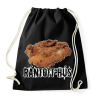PRINTFASHION rántott hús  - Sportzsák, Tornazsák - Fekete