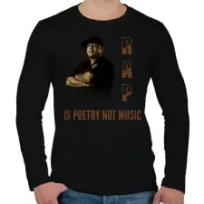 PRINTFASHION RAP - Férfi hosszú ujjú póló - Fekete férfi póló