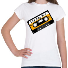 PRINTFASHION Rap Mix 80's retro zenék - Női póló - Fehér