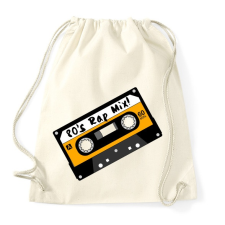 PRINTFASHION Rap Mix 80's retro zenék - Sportzsák, Tornazsák - Natúr tornazsák