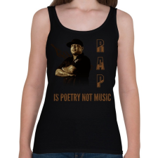 PRINTFASHION RAP - Női atléta - Fekete női trikó