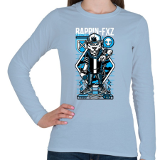 PRINTFASHION Rappin - Női hosszú ujjú póló - Világoskék női póló