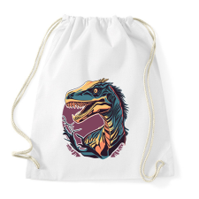 PRINTFASHION raptor - Sportzsák, Tornazsák - Fehér tornazsák